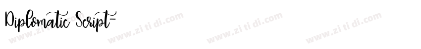 Diplomatic Script字体转换 Diplomatic Script字体转换
